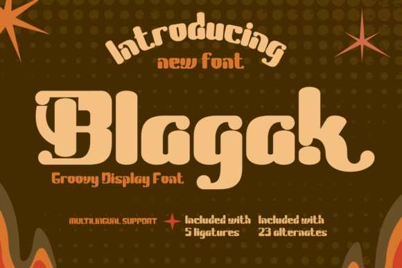 Blagak: A Creative Display Font for Modern Web Design