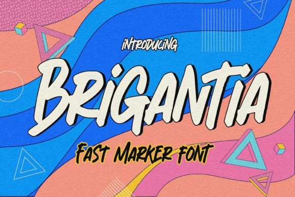 Brigantia: A Premium Display Font for Creative Labels and Invitations