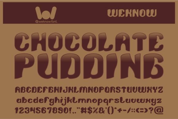 Chocolate Pudding: A Premium Display Font for Bold Branding