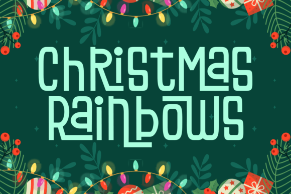 Christmas Rainbows Font Review
