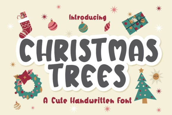 Christmas Trees: A Handwritten Display Font for Editorial Design