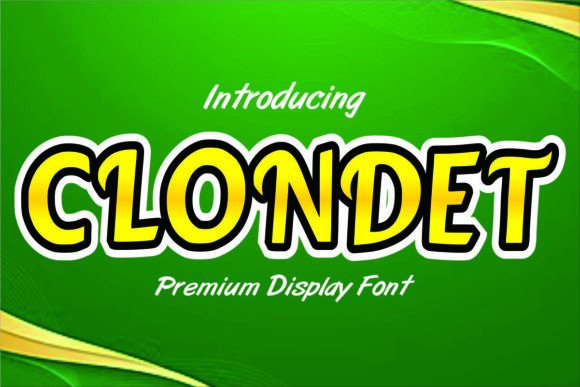 Clondet: A Cute and Elegant Display Font for Editorial Design