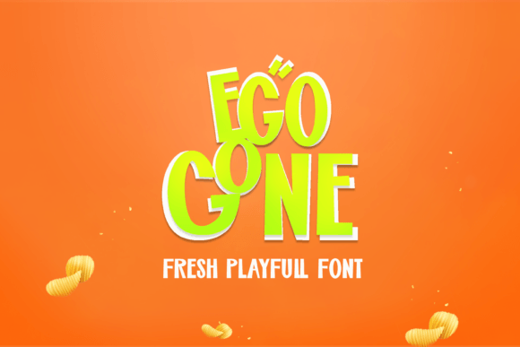 Egogone: A Playful Display Font for Creative Projects