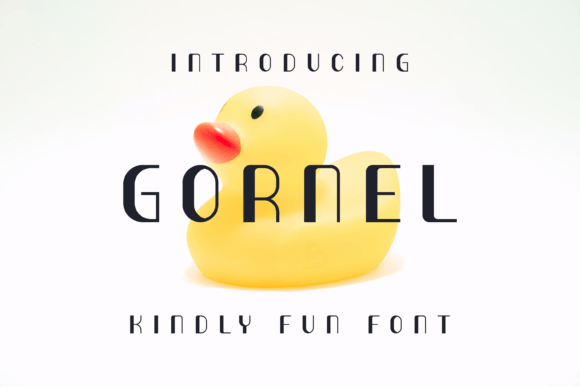 Gornel: A Cool Display Font for Polished Branding