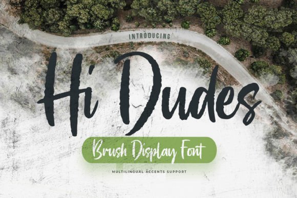 Hi Dudes: A Brush Display Font for Bold Branding and Creative Campaigns