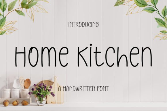 Home Kitchen Font for Romantic Web Design
