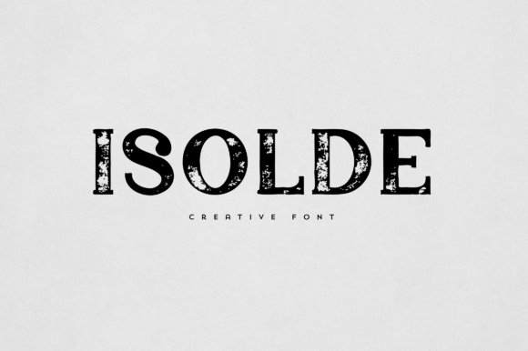 Isolde: A Display Font for Handmade Creativity