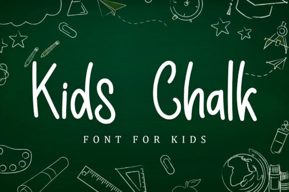 Kids Chalk: A Playful Handwritten Display Font for Editorial Design