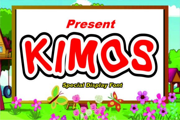 Kimos: A Playful Display Typeface for Kid-Themed Editorial Projects