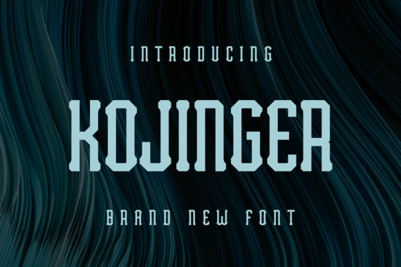 Kojinger: A Display Font That Elevates Your Branding