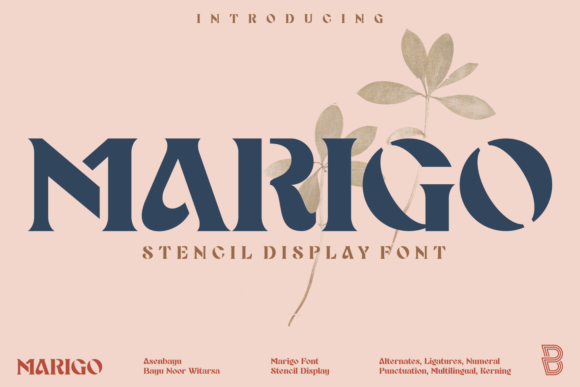 Marigo: A Unique Semi-Serif Display Font for Editorial Design