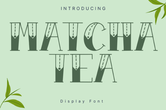 Matcha Tea: A Fresh Display Font for Standout Branding