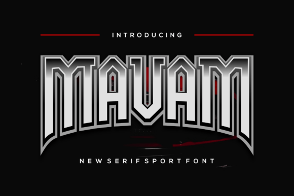 Mavam: The Bold Display Font for Strong Brand Identity