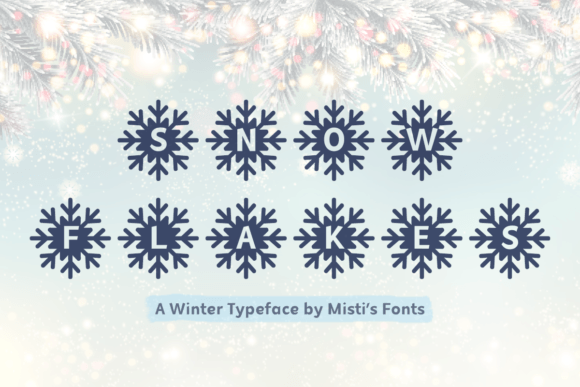 Mf Snowflakes: A Festive Font for Winter Creations
