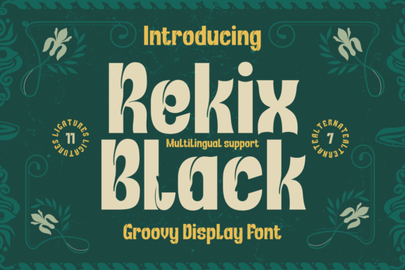 Rekix Black: A Fresh Font for Bold Brand Identity