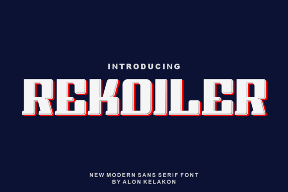 Rekoiler: A Bold Display Font for Digital Creativity
