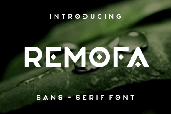 Remofa: A Unique Display Font for Editorial Design