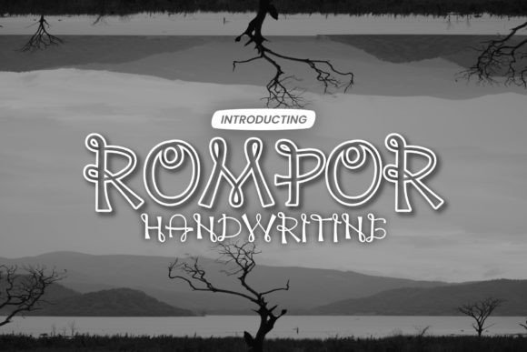 Rompor: A Sweet and Swirly Display Font for Creative Projects