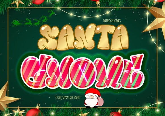 Santa Gnome: A Bubbly Display Font for Editorial Design