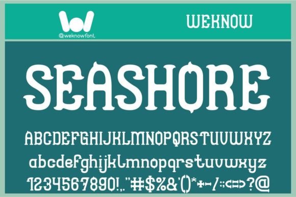 Seashore Typeface: Adding Sparkle to Your Brand Identity