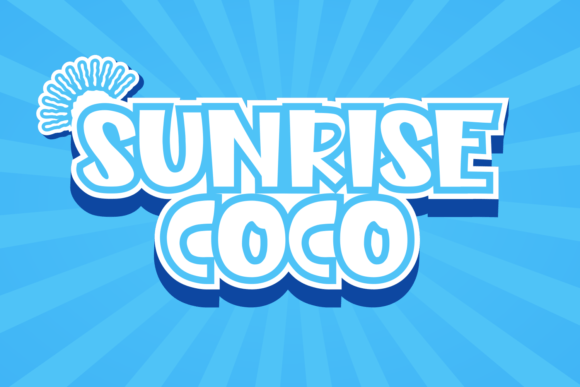 Sunrise Coco: A Playful Display Font for Bold Editorial Design
