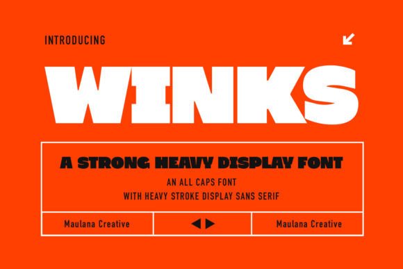 Winks: A Playful Display Font for Bold Campaign Designs