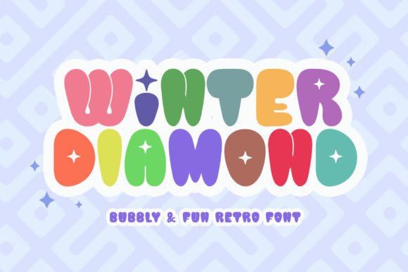 Winter Diamond: The Retro Display Font for Bold Campaigns