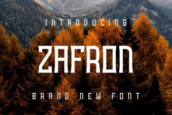 Zafron: A Unique Display Font for Bold Branding